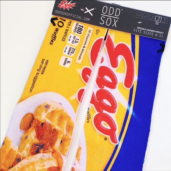 ODD SOX Blueberry Waffles Socks - Picture 3 of 11